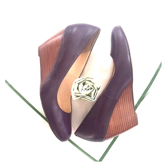 Cole Haan Shoes - Cole Haan Purple Wedge